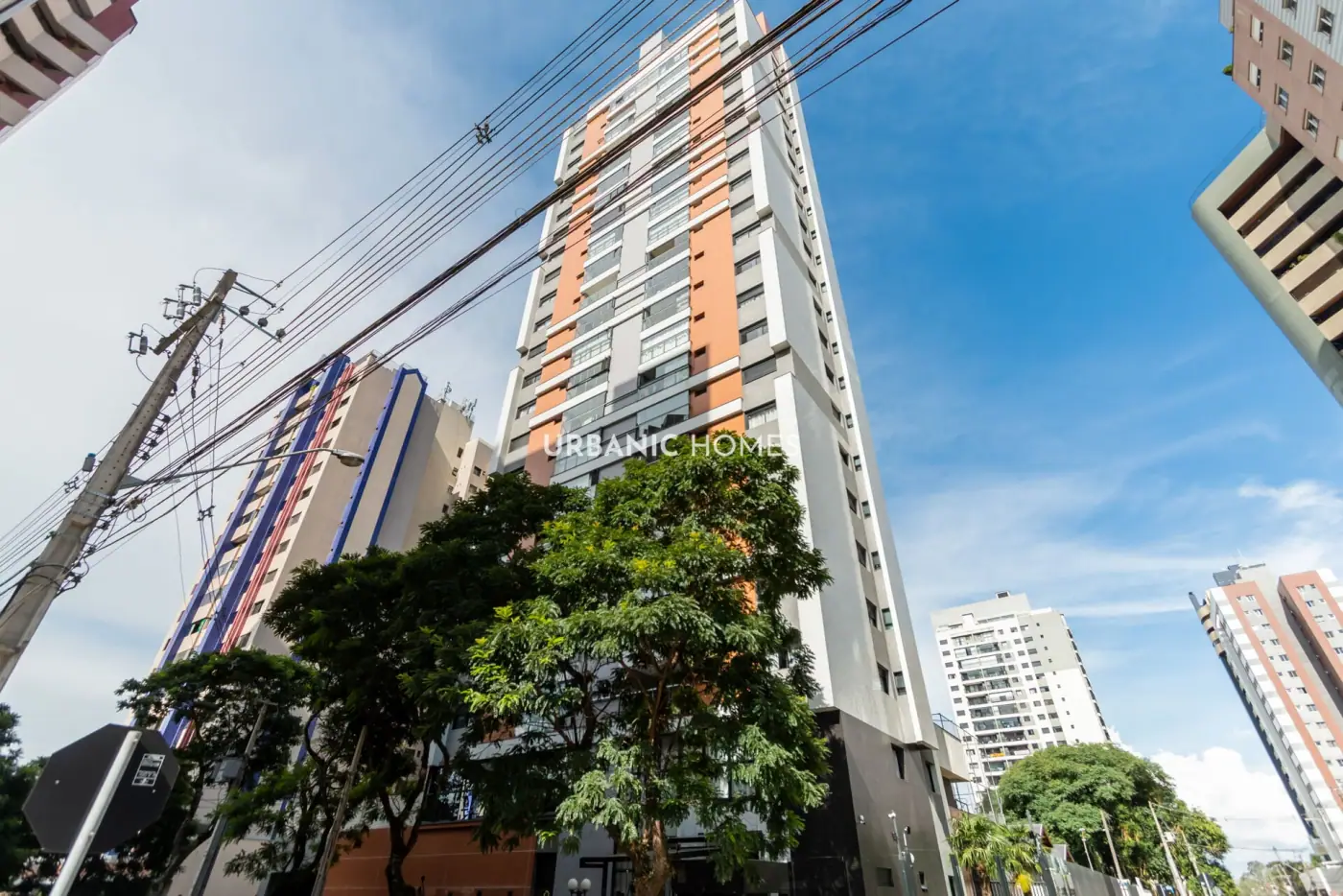 Rua arborizada e residencial no Cabral