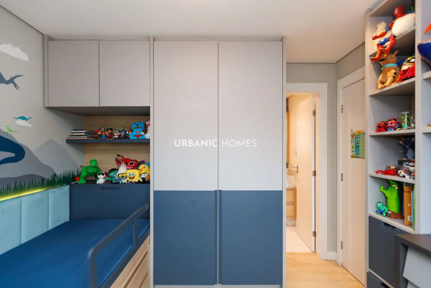 Quarto infantil com armário planejado